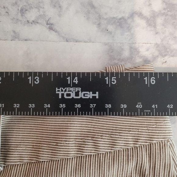 Banana Republic Shorts Martin Fit‎ Womens 10 Tan Stripes Neutral Preppy - Picture 10 of 11